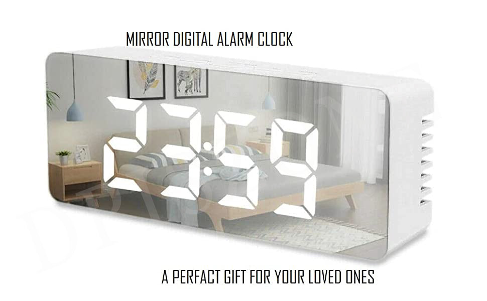 Digital Mirror Alarm Clock - Wake Up Refreshed and Stylish Ismokraft