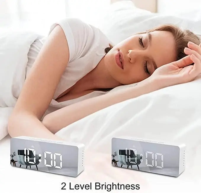 Digital Mirror Alarm Clock - Wake Up Refreshed and Stylish Ismokraft