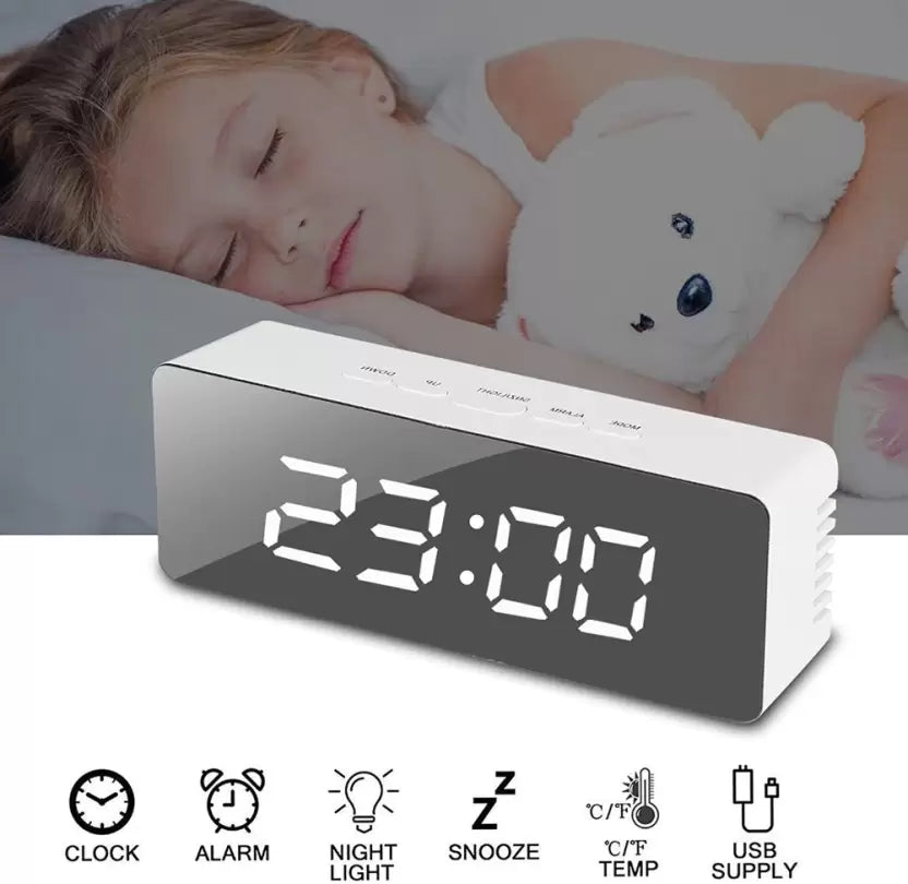Digital Mirror Alarm Clock - Wake Up Refreshed and Stylish Ismokraft