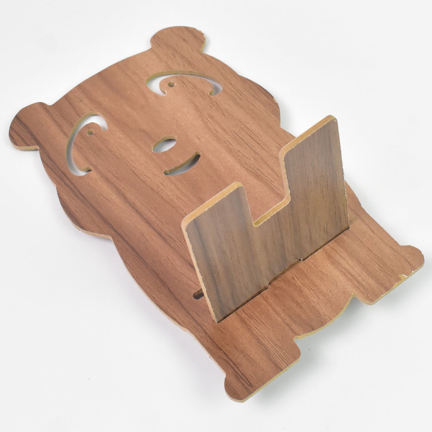 Wooden Cartoon Shape Design Mobile Stand (1 Pc)