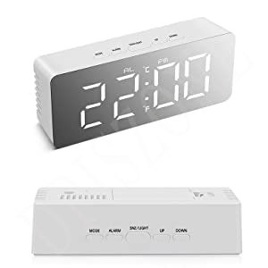 Digital Mirror Alarm Clock - Wake Up Refreshed and Stylish