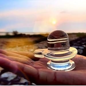 Sphatik Shivling/Big Size for Home Pooja Decorative Showpiece - 4 inch, 20gm (Crystal, White) Ismokraft