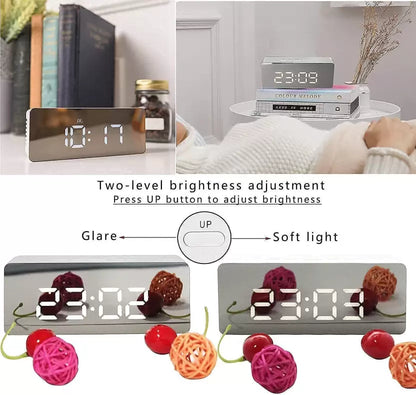 Digital Mirror Alarm Clock - Wake Up Refreshed and Stylish