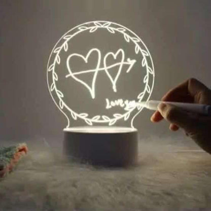 Acrylic Message Board LED Night Light